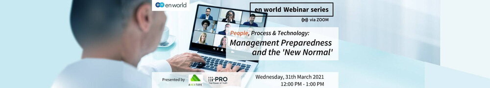 People, Process & Technology: Management Preparedness and the 'New Normal' · en world